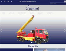 Tablet Screenshot of pramani.com